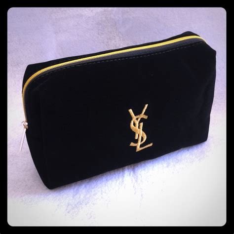 black ysl makeup bag|More.